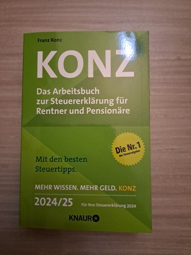 Konz steuererklärungsbuch - konz,