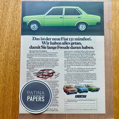 1975 fiat 131 mirafiori lange - 1975,