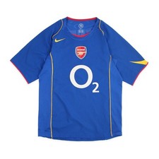 Nike Arsenal Henry Trikot Vintage Blau O2 Retro England Swoosh