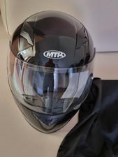 Helm für Scooter, Roller, Mofa, Motorrad MTR schwarz, 49-50, Schutzhülle 