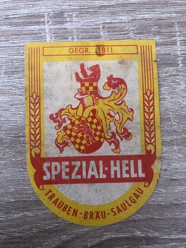 Bieretikett traubenbrauerei - bieretikett,