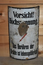 Altes Emailschild 20/30er