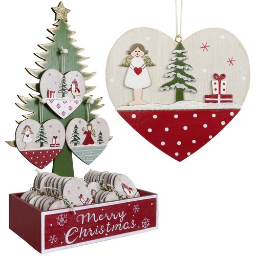 Baumschmuck set holz - set,