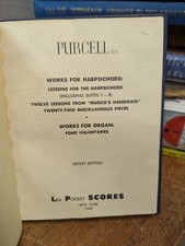 Purcell: Werke für Cembalo Suiten 1-8: Lea Pocket Scores: Miniaturpartitur