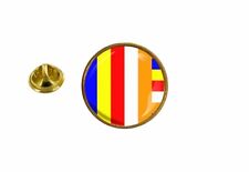 Anstecknadel Pin Abzeichen Flagge Buddhistisches Buddhismus Rund Kokarde