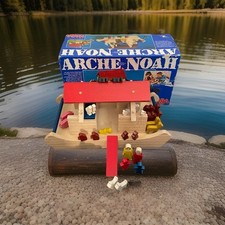 HABA  Arche Noah Holztiere Eisbär Katze Löwe Taube Figuren Hund Affe Elefant