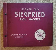 6x Schellack im Album Seltenheit f. Sammler Richard Wagner Siegfried L. Melchior