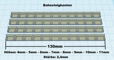 4x Bahnsteigkante Spur N TT Z