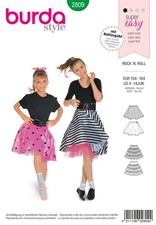 Schnittmuster Rock 'n' Roll Burda 2809 US 4-14Jun. (Gr. 104-164) Deuts