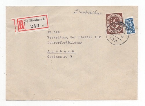Bund brief 135 posthorn - ef,