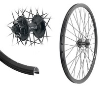 Vorderrad 26 Zoll 23-559 Hohlkammer Disk Shimano M525 schwarz 6-Loch Laufrad 26"