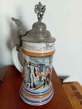 METZGER Fleischer-ZUNFTKRUG UM 1910-20(L.Aden Darmstadt)top Zustand Lithophanin