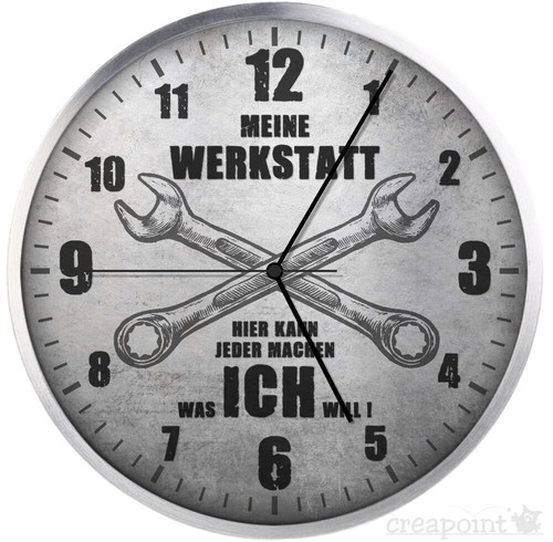 567 funk wanduhr alu 31cm - #567,