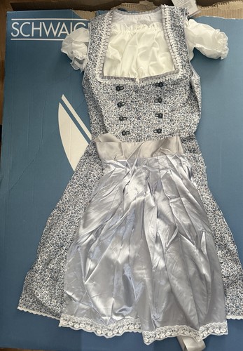 Dirndl blau grau teilig - blau, 3