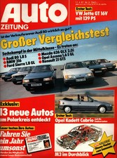 Zeitschrift Auto Zeitung #9 1987 11.4.87 Kadett Cabrio Sierra Ascona Renault 21