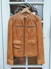 Lloyd Echt Leder  Biker Jacke 36 Cognac Braun NP 399 wie Neu
