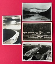 4 x Foto AK Sächsische Schweiz 1928/32/36 Postelwitz mit Elbedampfer    ( 147811