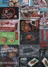 36 Karten - Geschenkkarten - Food - l e e r   !!!!!!!