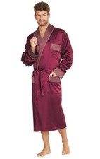 FOREX Lingerie edler Herren Satin-Bademantel Morgenmantel made in EU