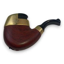 Pfeifen Feuerzeug im Holz Design – Vintage Gasfeuerzeug mit Messingoptik Sammler