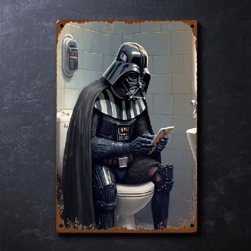Blechschild star wars darth - star,
