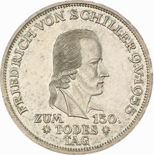 BRD - 5 Mark 1955 F - Schiller