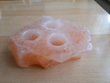 XL Teelichthalter für 3 Teelichter, Salzkristall, 2846 Gramm, Nr. 271