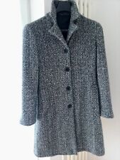 Mantel Damen in Tweed/Bouclé Stil mit seitlichen Einschubtaschen + Rückenschlitz