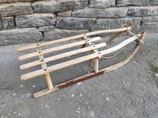uralt Schlitten DDR Bob Rodel