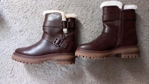 Damen winterboots mit - fell, von