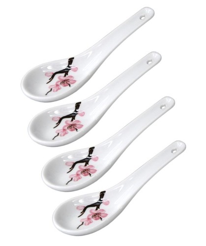 4er set sakura reislöffel - [,