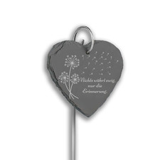 Schieferherz Grabstecker