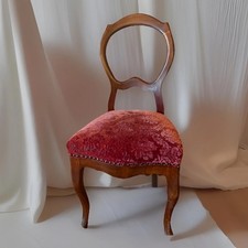 Vintage polsterstuhl rot - vintage, samt