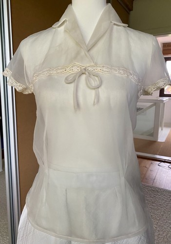 Ddr damen bluse dederon veb - ddr,
