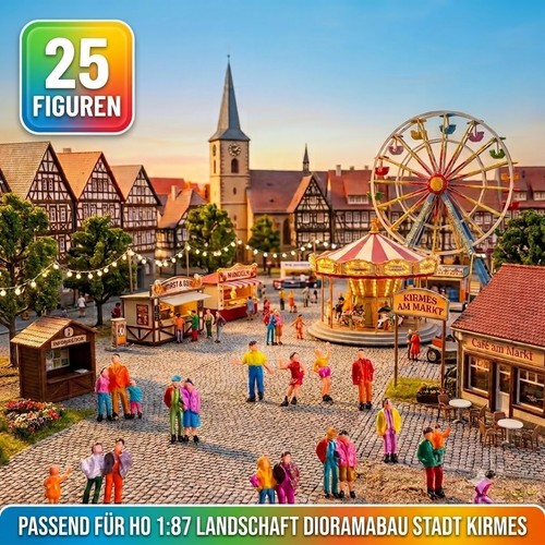 25x modelleisenbahn figuren - ho,