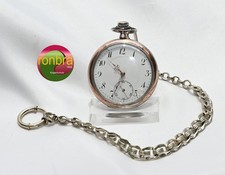 Original 1920er Jahre Junghans Taschenuhr in 800 Silber Burbacher Hütte Bergbau