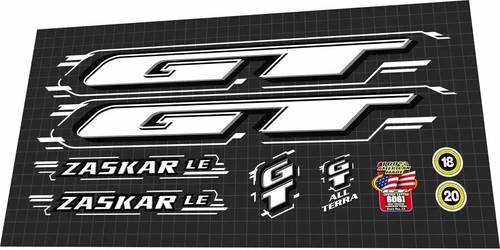 1999 zaskar decal set - zaskar,