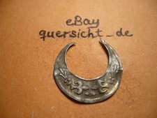 Lunula-Ornament aus Silberblech AR 21 mm 0,40 g  (PP739)