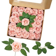 25X Schaum Rosen Künstliche