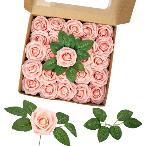 25x schaum rosen künstliche - 25x,
