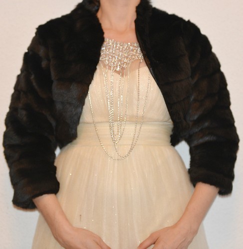 Abend jacke bolero pelz - abend,