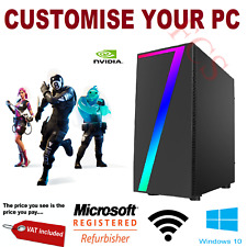 ULTRAFAST i3 i5 i7 Desktop Gaming Computer PC 2 TB 16GB RAM GTX 1660 Windows 10