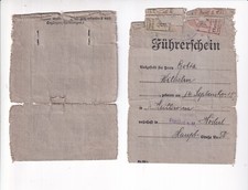 FÜHRERSCHEIN, Deutschland 1928, Frankfurt M. - Höchst, Klasse 3 b, "Lappenreste"