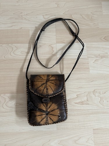 Vintage leder umhängetasche - vintage,