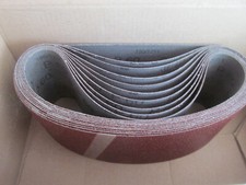 Restposten 10 Stück Bandschleifer Band Schleifpapier 75x457mm 60K  Kunstreg