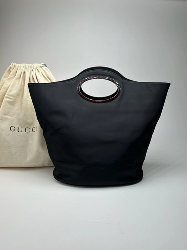 Vintage gucci bucket bag black - gucci,