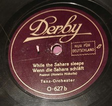 DERBY TANZORCHESTER BARNABAS VON GECZY SCHELLACKPLATTE