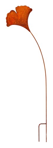 Rost gartenstecker ginkgo 113 - rost,
