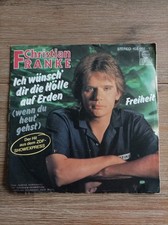 Christian FRANKE Ich wünsch dir die Hölle auf Erden 7" Single Vinyl