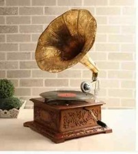 HMV Grammophon voll funktionsfähig funktionstüchtig Phonograph Win-Up Platten...